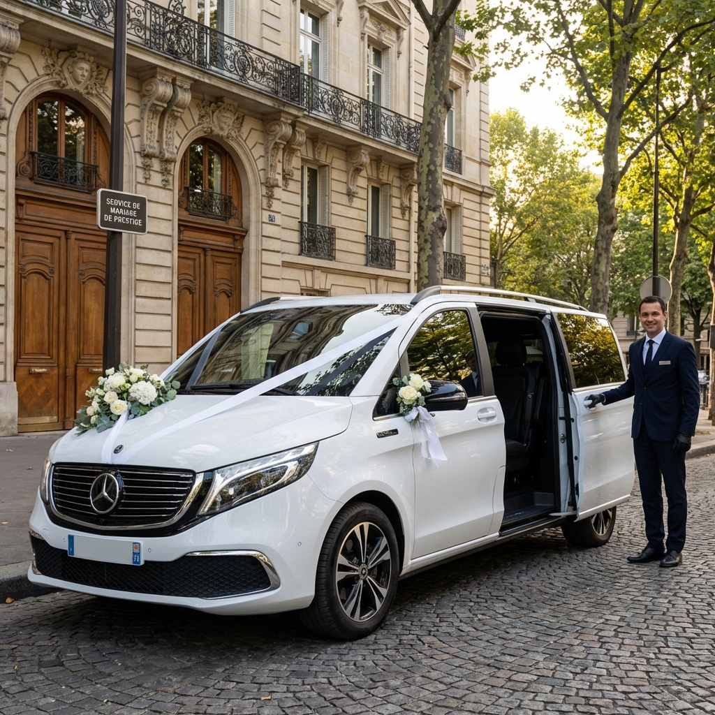 Transport VIP Fashion Week Paris 2026 Mercedes électrique